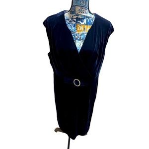 VINTAGE BLUE velvet formal dress